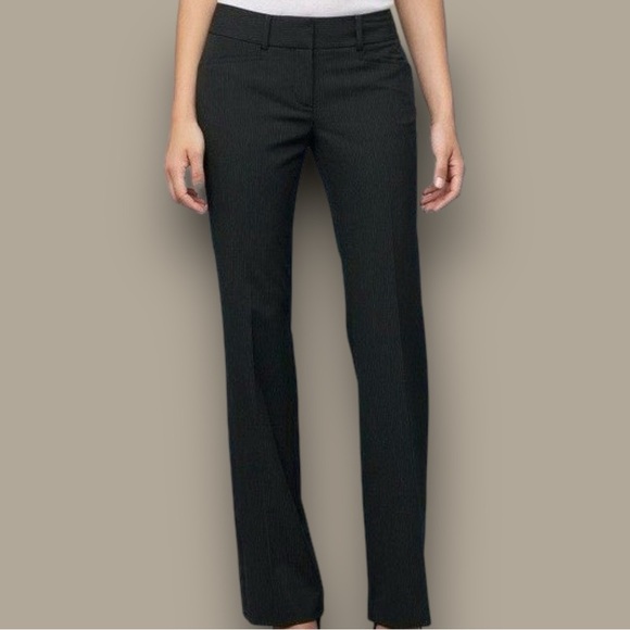 MICHAEL Michael Kors Pants - MICHAEL Michael Kors ‘Gramercy’ Black & Gray Pinstripe Trousers Size 8 Petite